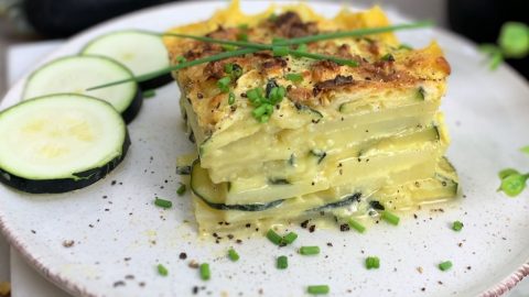 Flan de courgettes et au fromage de chèvre !