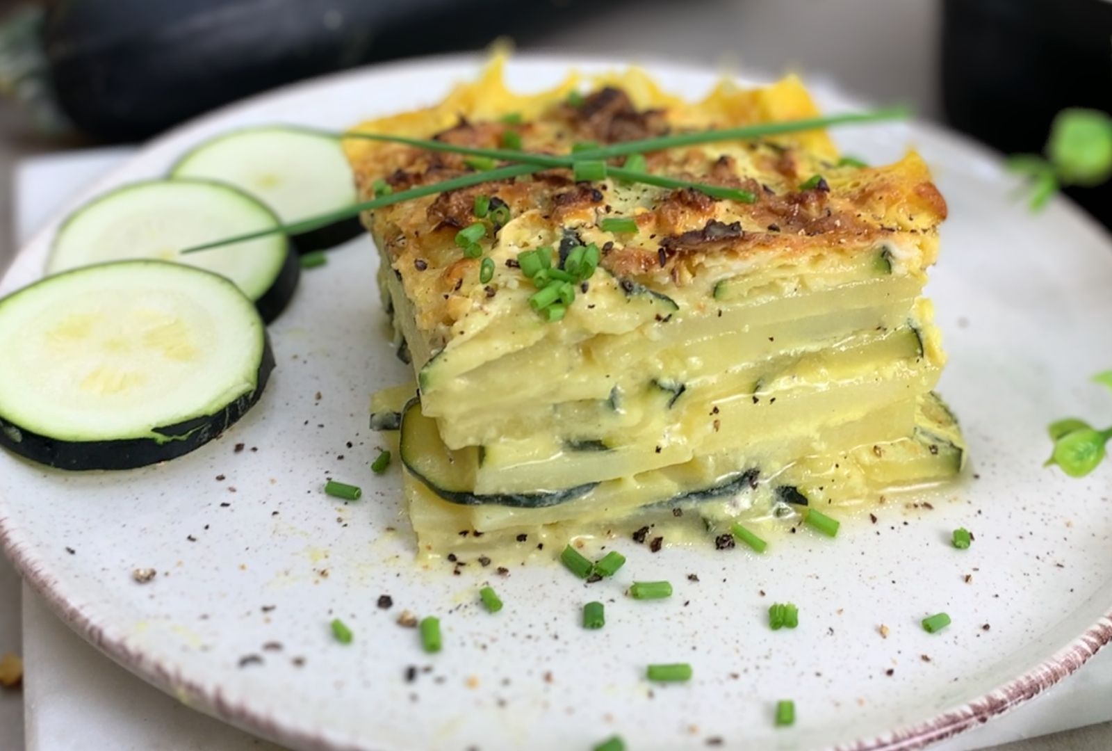 Flan de courgettes et au fromage de chèvre !