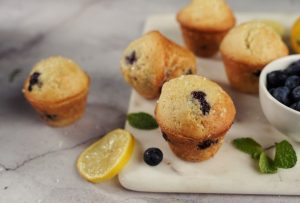 Muffins Légers Myrtille & Citron