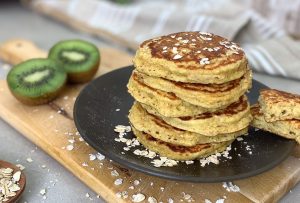Pancakes aux flocons d'avoine - Riche en fibre et IG bas