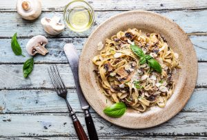Pâtes aux champignons