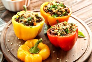 Poivrons farcis au quinoa