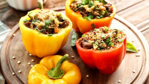 Poivrons farcis au quinoa