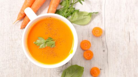 Velouté léger de carottes parfumées