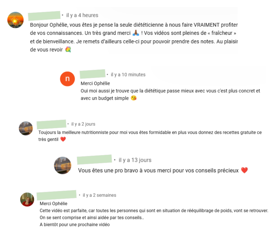Témoignages clientes