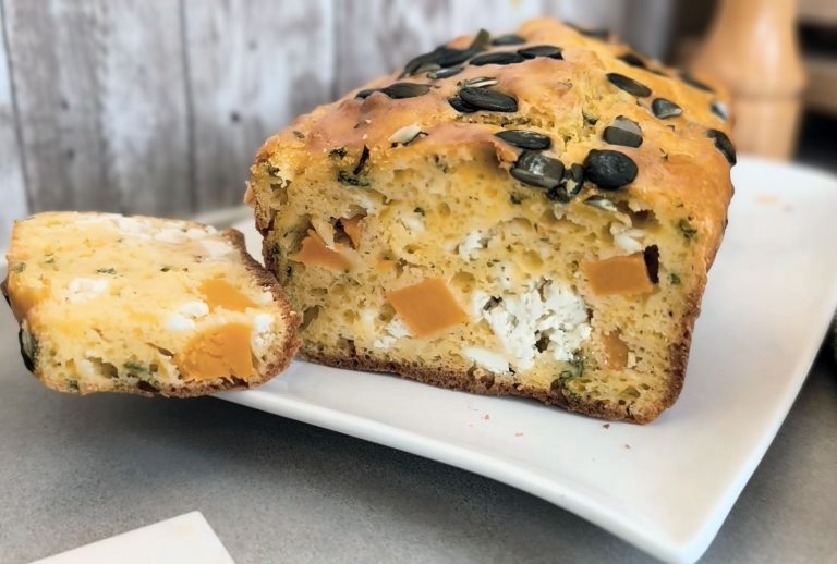 Cake salé à la butternut et à la feta