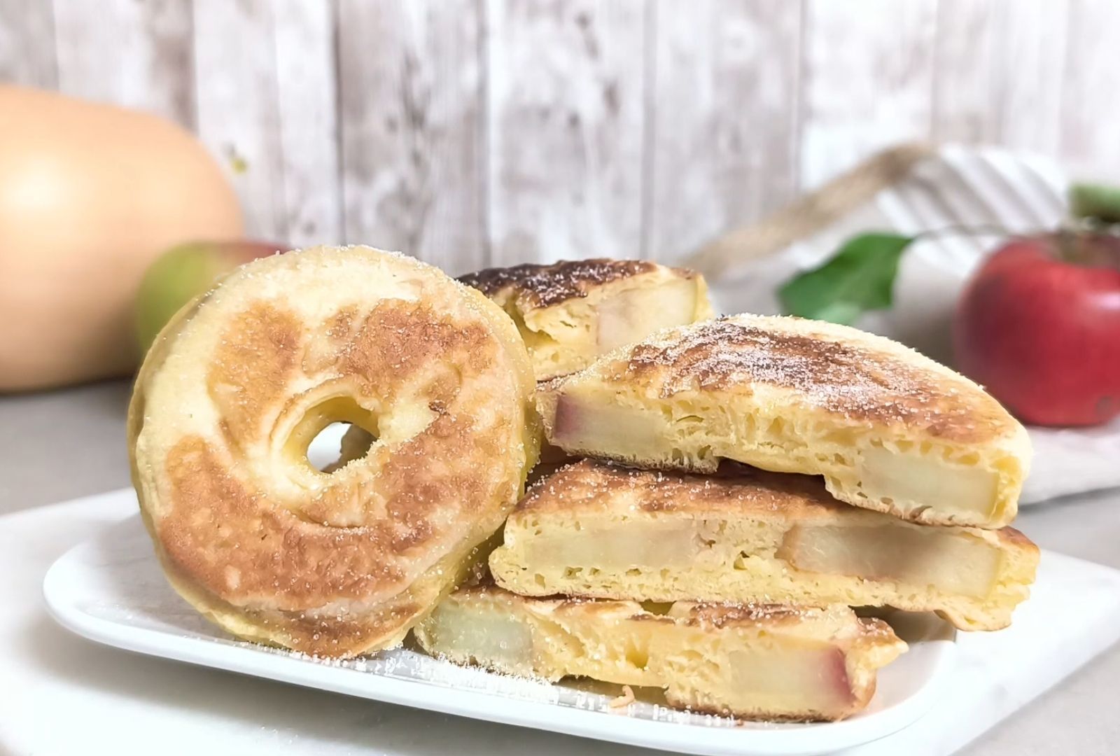 Pancake aux pommes ultra léger