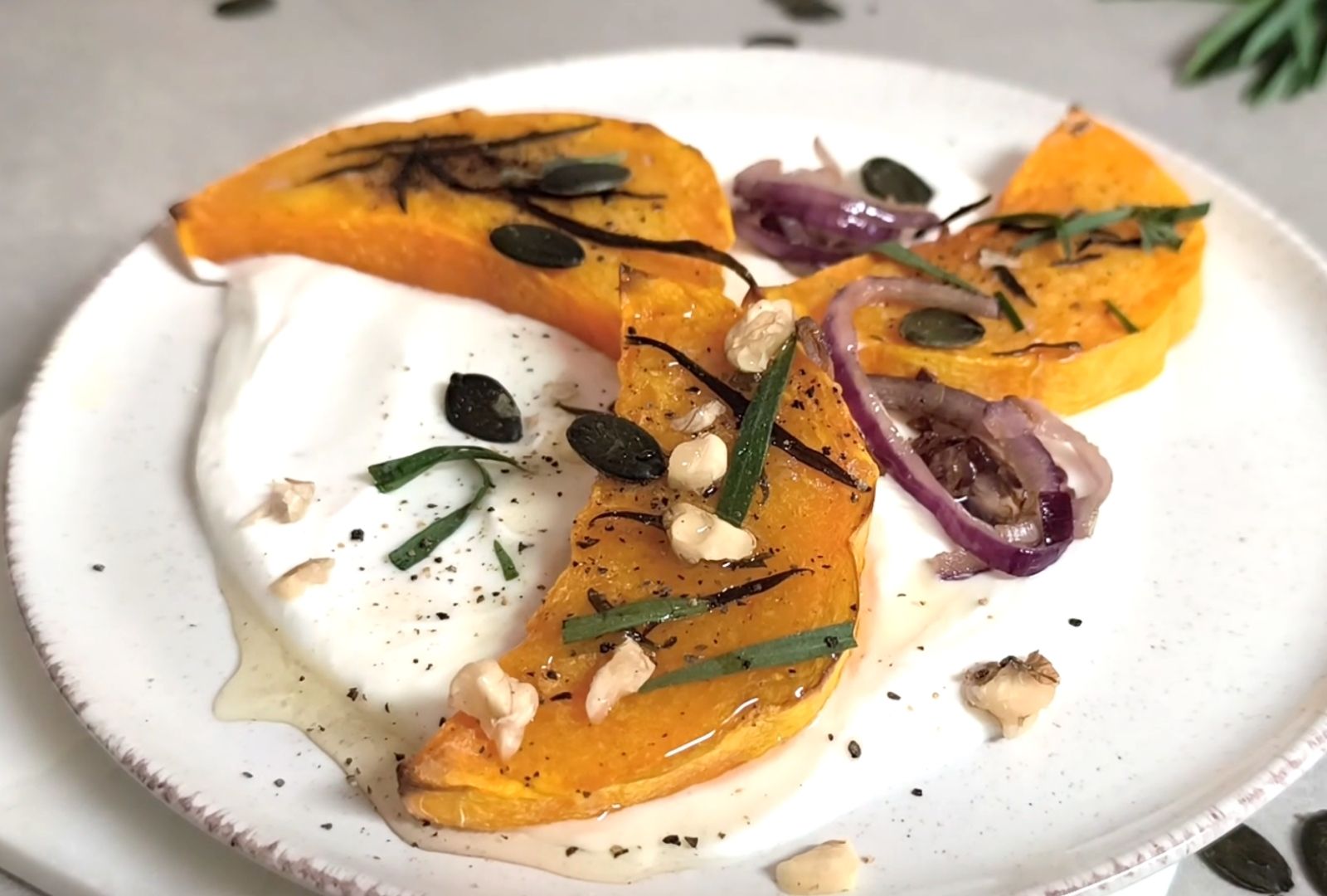 Butternut, chèvre et miel
