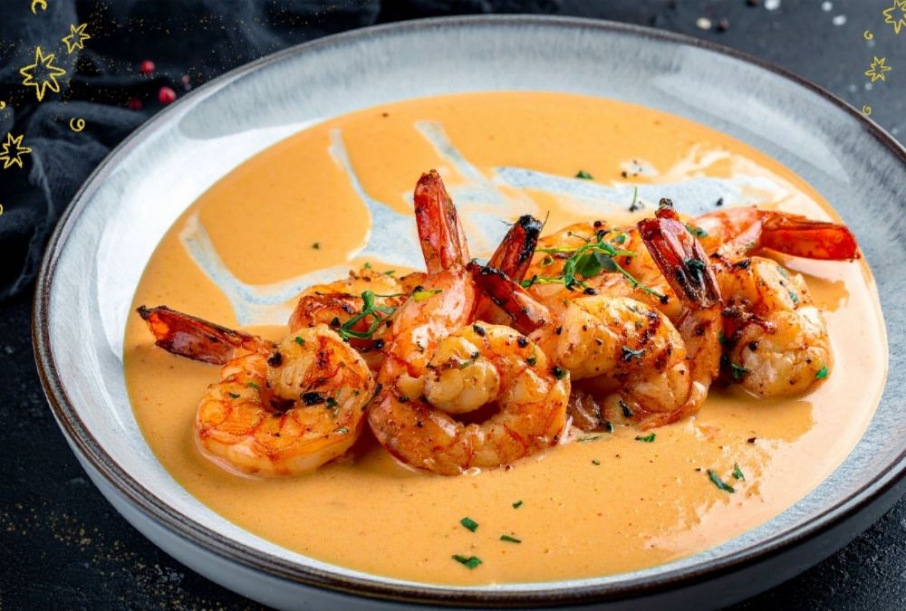Crevettes de Noël en Sauce Crémeuse au Paprika