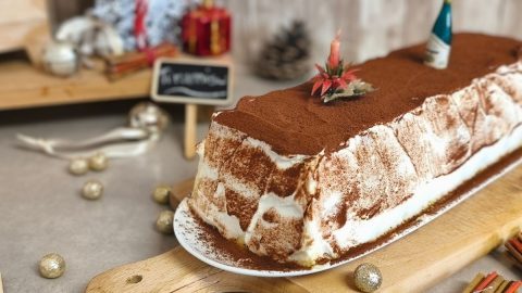 buche de noel facon TIRAMISU