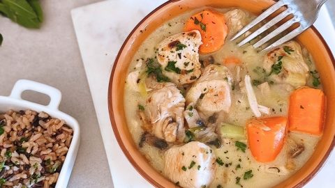 Blanquette de poulet à l’ancienne, comme chez Mamie