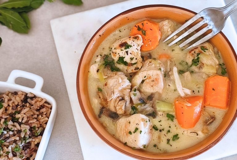 Blanquette de poulet comme chez mamie à 80 Kcal