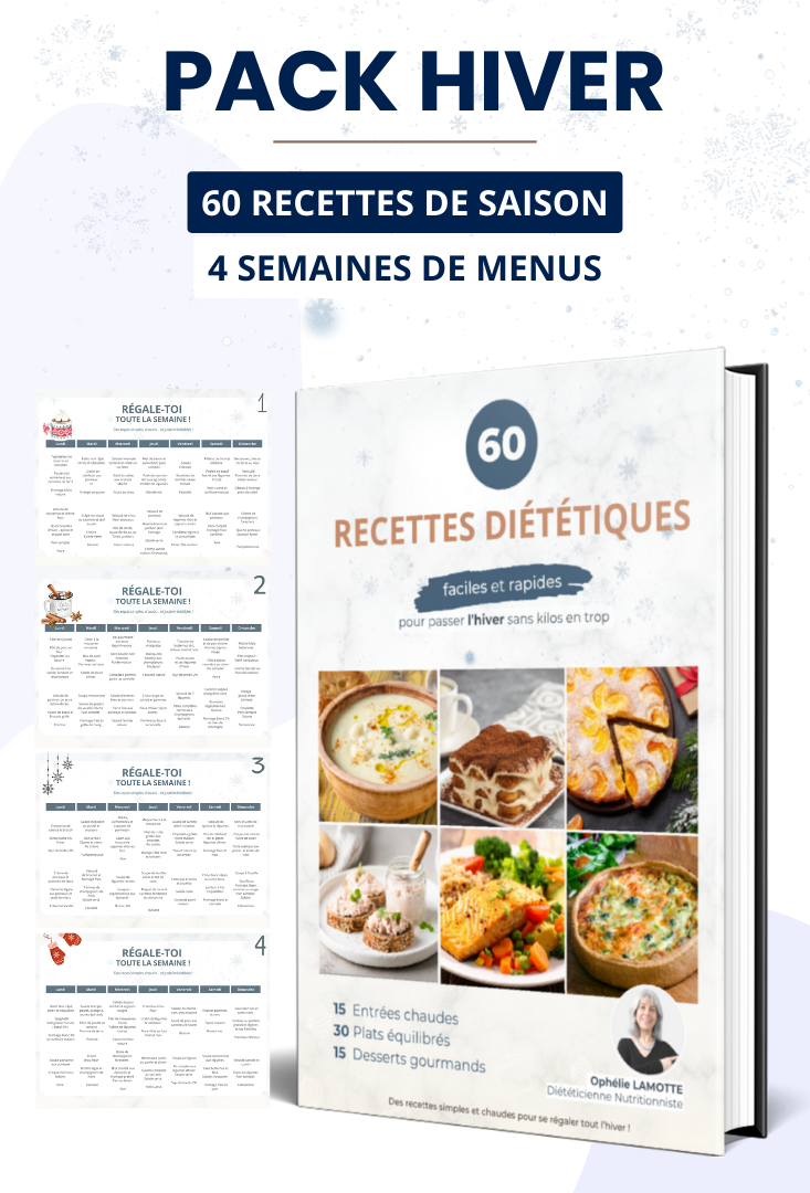 Pack Hiver avec 60 recettes d'hiver et 4 semaines de menus prêts à l'emploi