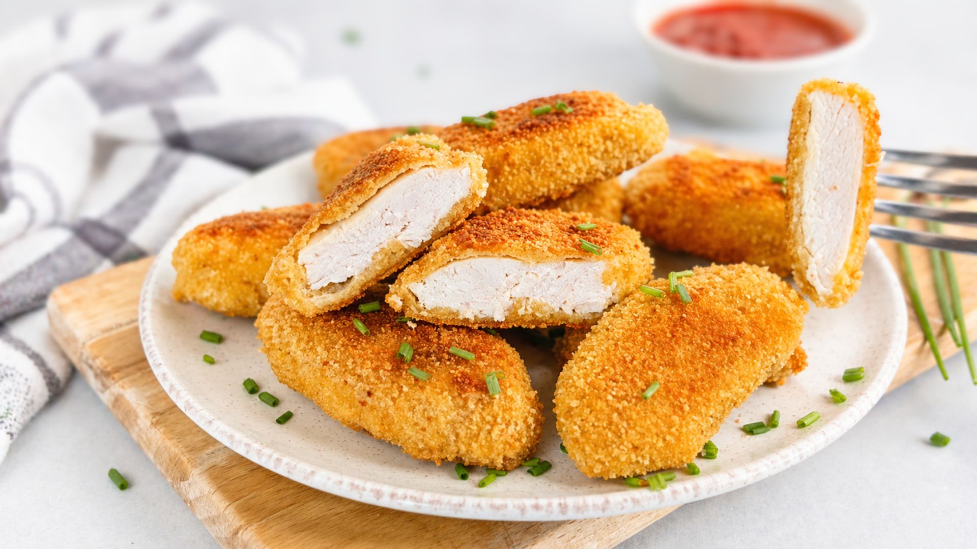 Recette de nugget's de poulet - 3 ingrédients et 10 minutes (1)