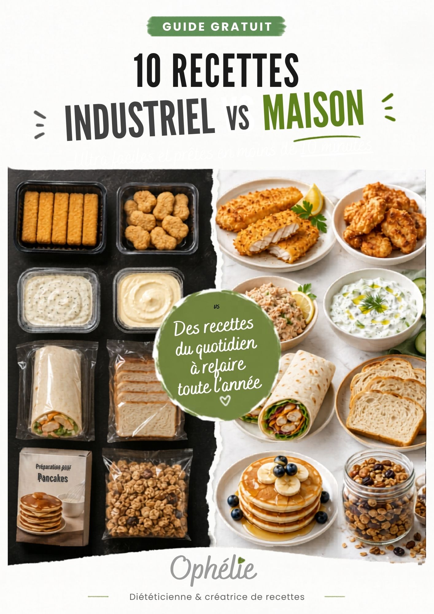 10 recettes industrielles VS maison
