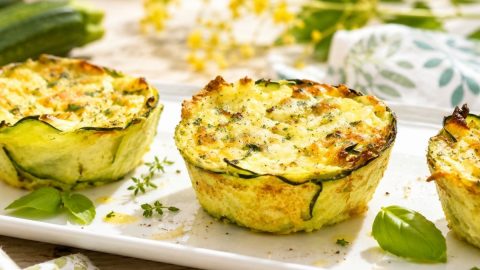 Mini flan de courgettes parfaits