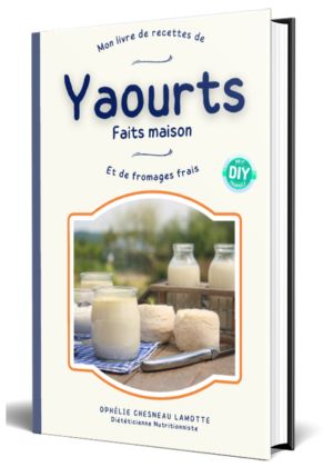Mon livre de recettes de yaourts faits maison et de fromages frais COUVERTURE