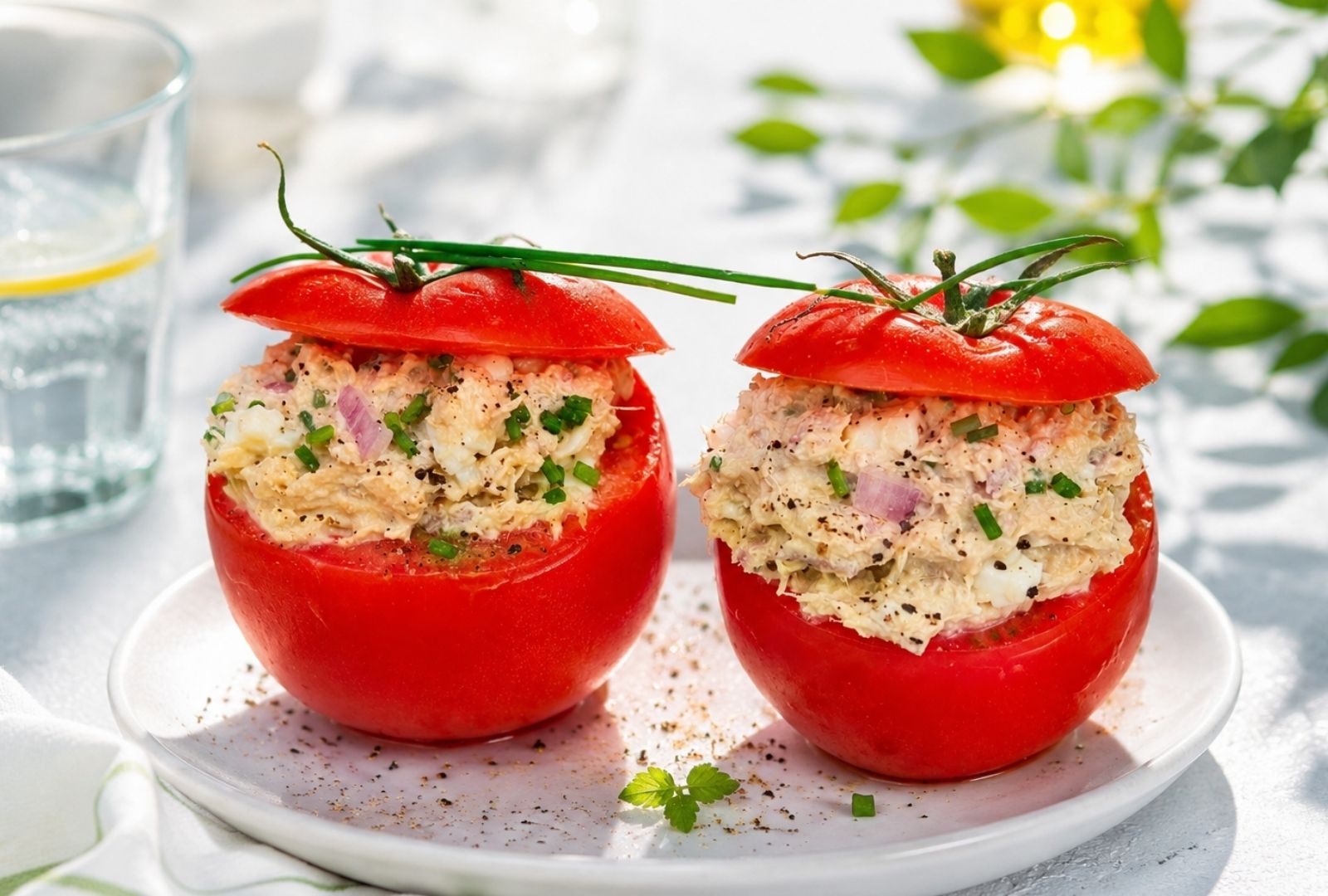 Tomates farcies au thon et fromage frais : la recette de l'été