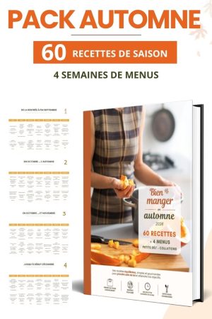 Pack Automne - 60 recettes diététiques & 4 semaines de menus (PDF)
